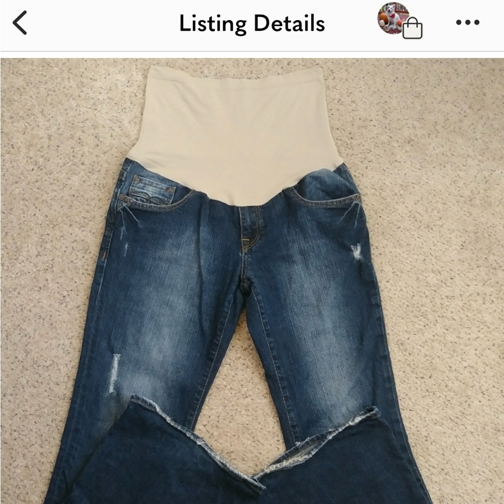 Flare maternity jeans